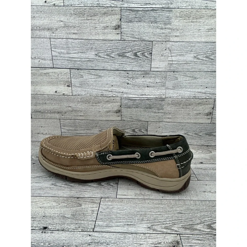 Bass Mens Sparrow Leather Upper Boat Shoes Loafers Casual Slip‎ On Size 9M